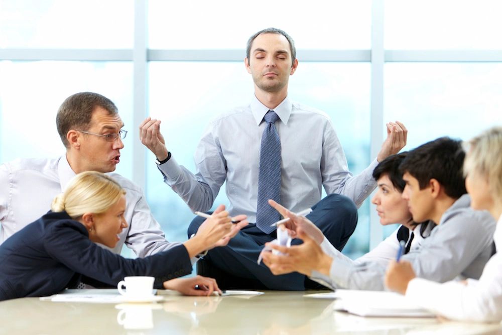 Corporate wellness meeting